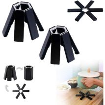 Coussin D'Isolation Thermique En Silicone Pliable, Napperon D'Isolation Thermique Antidérapant Pliable, Coussin Triangulaire En Silicone, Utilisé Pour