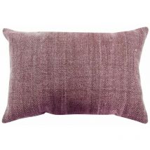 Vintage used - Coussin effet délavé burgundy 60x40