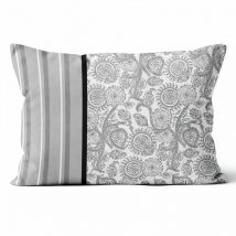 Coussin en coton 32X50 cm black dress, par Soleil d'ocre
