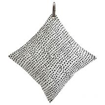 Coussin blanc à pois noirs 45 x 45 Pois