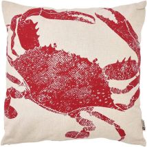 Coussin en coton Sea 45 x 45 cm Crabe rouge