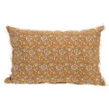 Coussin en lin à motifs Capucine 40 x 60 cm