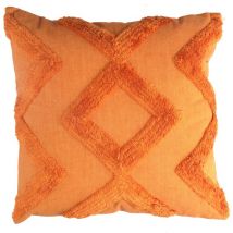 Coussin en tissu orange 40x40x12 cm