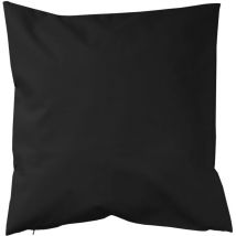 Coussin extérieur imperméable et déhoussable Noir 40x40 cm
