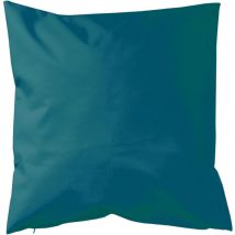 Coussin extérieur imperméable et déhoussable Bleu Paon 70x70 cm