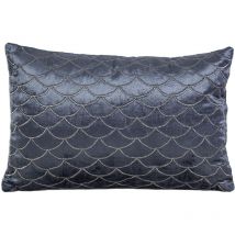 Coussin en velours brodé