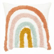Coussin Enfant Arc-en-Ciel 38x38cm Multicolore