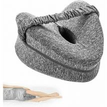 Jormftte - Coussin Entre Jambes pour Dormir, Oreiller de Genou en Mousse mémoire pour Dormir, avec Sangle, pour douleurs aux Jambes, douleurs