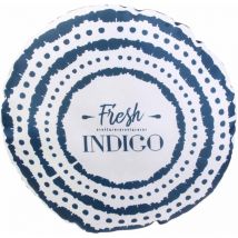 Coussin extérieur rond 40 cm fresh Bleu Indigo