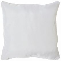 Coussin passepoil 40 x 40 cm blanc essentiel