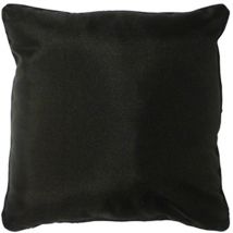 Coussin passepoil 60 cm noir