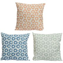 Webmarketpoint - Coussin fleuri d'extérieur en polyester