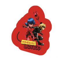 Coussin Forme Miraculous Ladybug Rouge