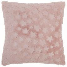 Coussin Imitation Fourrure Astro 40x40cm Rose
