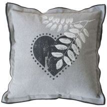 Coussin imprimé cœurs Epicéa