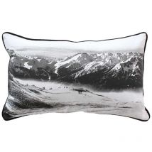 Coussin imprimé montagne Epicéa