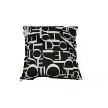 Coussin ''Lettres Noir'' 40 x 40 cm