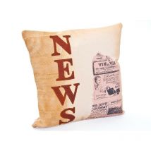 Coussin en coton beige