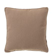 Coussin Carré Coton Et Polyester Beige - 45x45cm