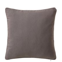 Coussin Carré Coton Et Polyester Gris - 45x45cm