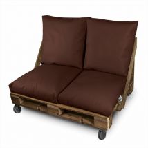 Happers - Coussin multi-usage Sol ou Dossier ou Siège pour Palette Extérieur Marron 60x80 Marron