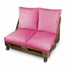 Happers - Coussin multi-usage Sol ou Dossier ou Siège pour Palette Extérieur Rose 60x60 Rose