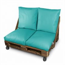 Happers - Coussin multi-usage Sol ou Dossier ou Siège pour Palette Extérieur Turquoise 60x60 Turquoise