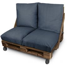 Happers - Coussin de sol polyvalent extérieur Naylim Mate Gris Pétrole 60x80 Gris Pétrole