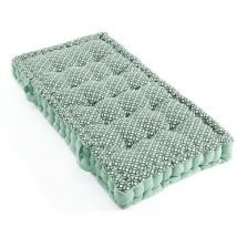 Coussin palette 60x120 cm graphique vert coton