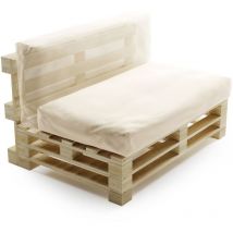 Bananair - Coussin Palette Déhoussable Imperméable - 120x60 cm Beige