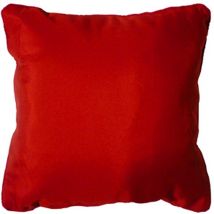 Coussin passepoil 60 x 60 cm rouge essentiel