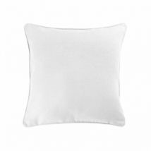 Coussin Passepoil Uni Panama Blanc 40 x 40 cm