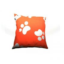 Coussin ''Pattes oranges'' 40 x 40 cm
