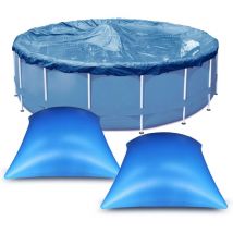 Jalleria - Coussin Piscine Hivernage Carré 4×4ft, Flotteur Hivernage Piscine, Coussin Gonflable Hiver, Ballon Hivernage Piscine Hors Sol, Accessoires