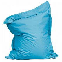 Pouf de jardin polyester bleu azur 140 x 120 cm