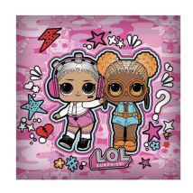 Coussin Poupées lol - Rose 35x35 cm