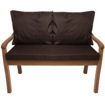 Setgarden - Coussin pour banc 100x50x50cm, Coussins pour balancelle de jardin Marron, Coussin d'assise, Coussin de dossier, Coussin