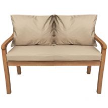 Setgarden - Coussin pour banc 110x50x7cm, Coussins pour balancelle de jardin Beige, Coussin d'assise, Coussin de dossier, Coussin extérieur/intérieur