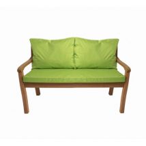 Setgarden - Coussin pour banc 110x60x7cm/2x50x56cm Coussins pour balancelle de jardin Chaux, Coussin d'assise, Coussin de dossier, Coussin