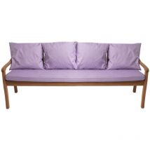 Setgarden - Coussin pour banc 170x50/4x50x56cm, Coussin extérieur, Coussins pour balançoires de jardin 3 places Violet , Coussin d'assise, Coussin de