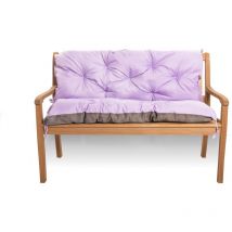 Setgarden - Coussin pour banc de jardin 100x50x40cm, coussin de banc de jardin Violet, coussin de balançoire, coussin de banc extérieur, coussin de