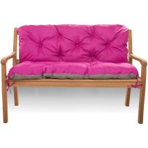 Setgarden - Coussin pour banc de jardin 100x50x50cm, coussin de banc de jardin Rosa, coussin de balançoire, coussin de jardin, coussin de banc