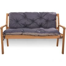 Setgarden - Coussin pour banc de jardin 120x60x50cm, coussin de jardin Bleu, coussin de banc extérieur, coussin de banc de jardin, coussin de