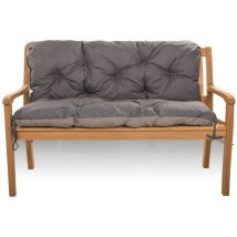 Coussin pour banc de jardin 120x60x60cm, coussin de jardin Anthracite, coussin de banc extérieur, coussin de balançoire, coussin de banc de jardin