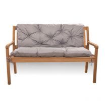 Setgarden - Coussin pour banc de jardin 120x60x60cm, coussin de jardin Gris, coussin de banc extérieur, coussin de balançoire, coussin de banc de