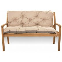 Coussin pour banc de jardin 150x60x50cm, coussin de balançoire Beige, coussin de banc de jardin, coussin de jardin, coussin de banc extérieur
