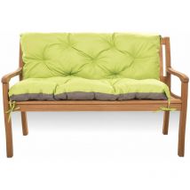Coussin pour banc de jardin 160x60x50cm, coussin de balançoire Citron vert, coussin de jardin, coussin de banc extérieur, coussin de banc de jardin