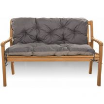 Setgarden - Coussin pour banc extérieur 100 x 50 x 50cm, Coussin pour banc de Jardin, Anthracite