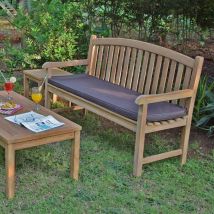 Teck'attitude - Coussin Chocolat pour banc 150 cm