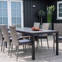 M&s - Coussin pour chaise de jardin en tissu noir - pita